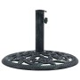 vidaXL Sonnenschirmständer Grün 9 kg 40 cm Gusseisen 47863_4