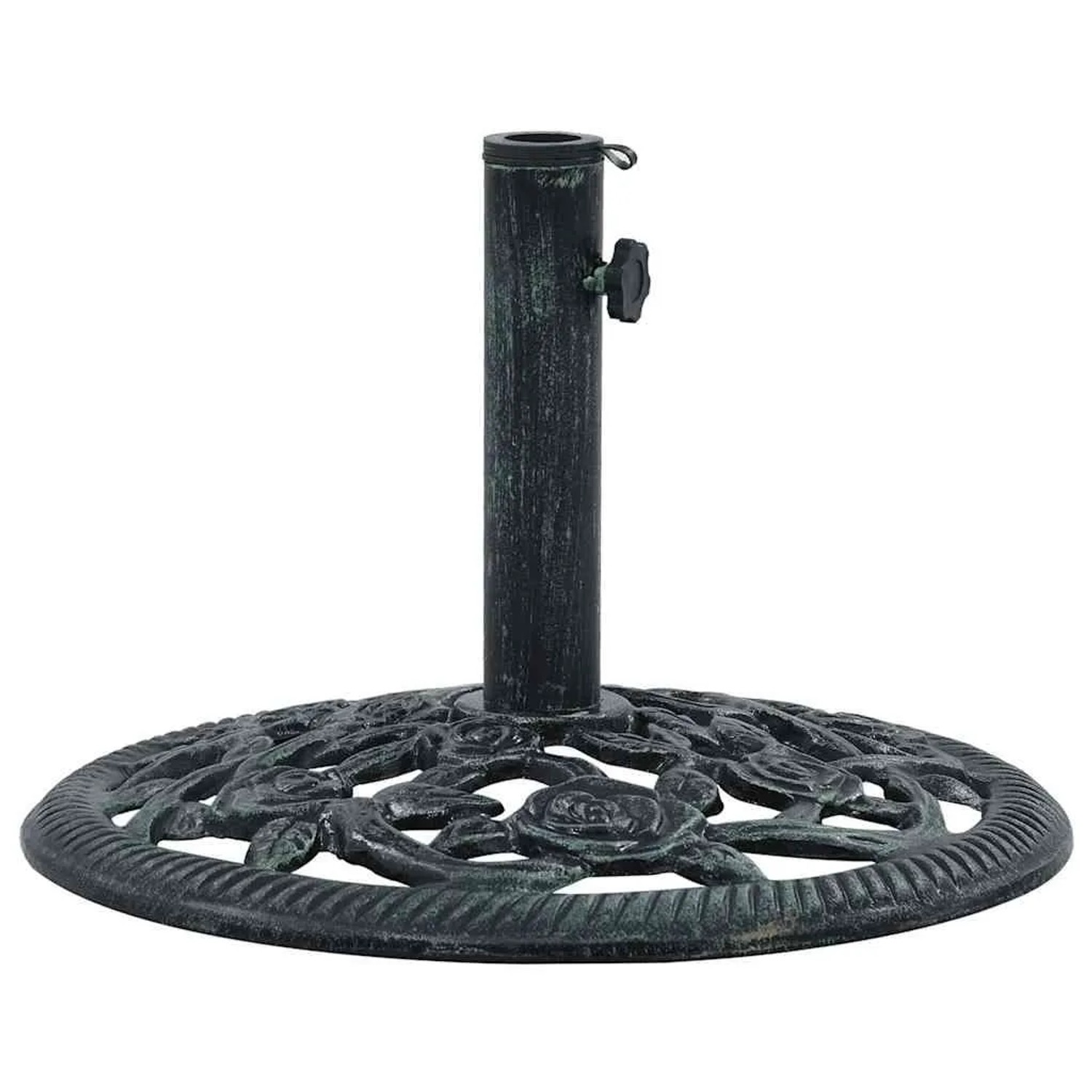 vidaXL Sonnenschirmständer Grün 9 kg 40 cm Gusseisen 47863_4
