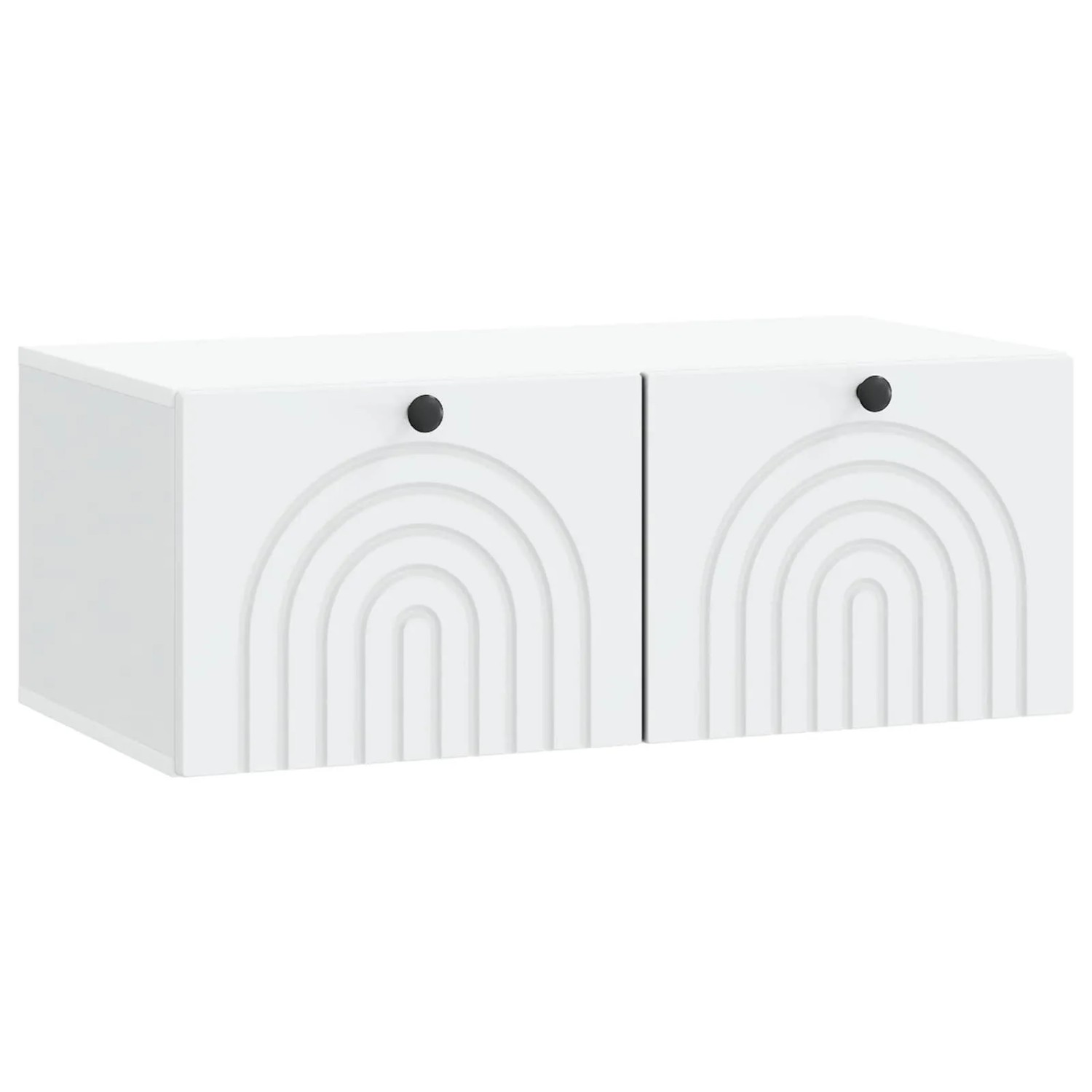 vidaXL Wandmontierter TV-Schrank Weiß 78,5 x 41 x 30 cm Holzwerkstoff 898175