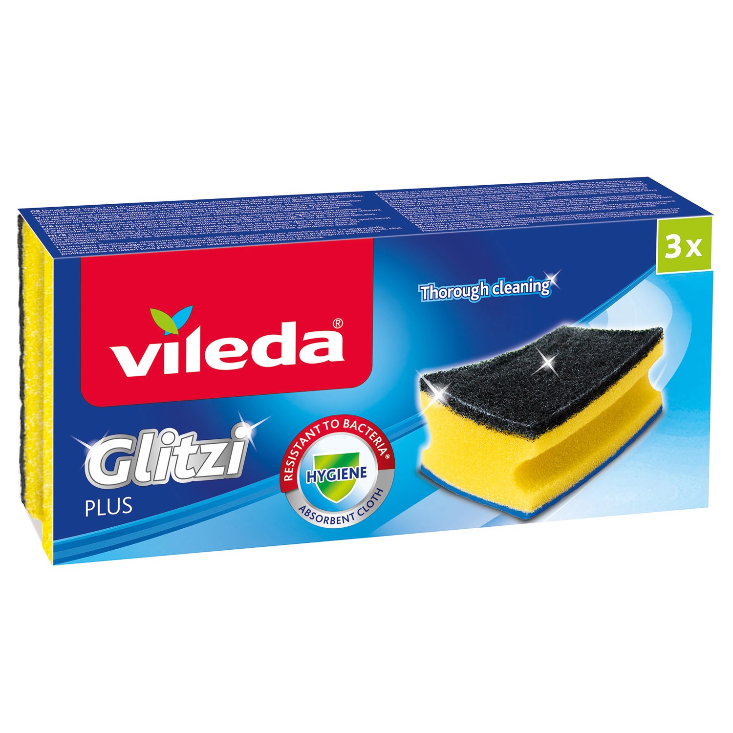 Vileda Topfreiniger Glitzi Plus 3er-Pack mit Antibac