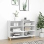 Weißes vidaXL Sideboard 103,5x35x70 cm aus Holzwerkstoff mit sechs Fächern.