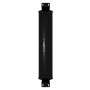 Schwarze LUXULA LED Hallenleuchte, linear, 100W, mit Halterung. Ideal für Industrie und Werkstatt.