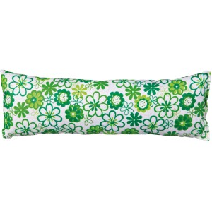 Jollypaw Baldrian-Kissenrolle für Katzen, 25x8cm, mit grünem Blumenmuster.