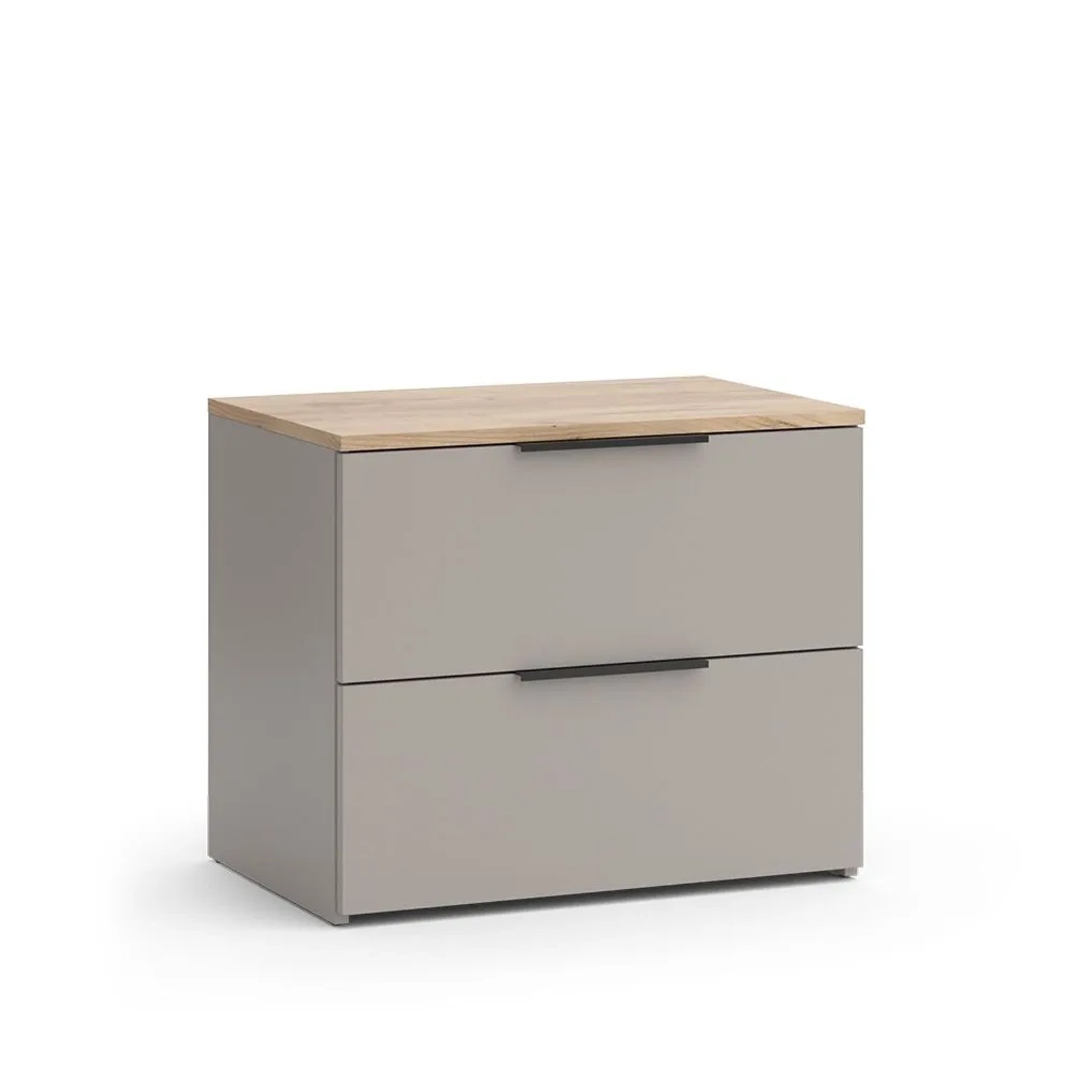Vicco Kommode Wido Greige 60 x 50 mit 2 Schubladen Art Nr 56614