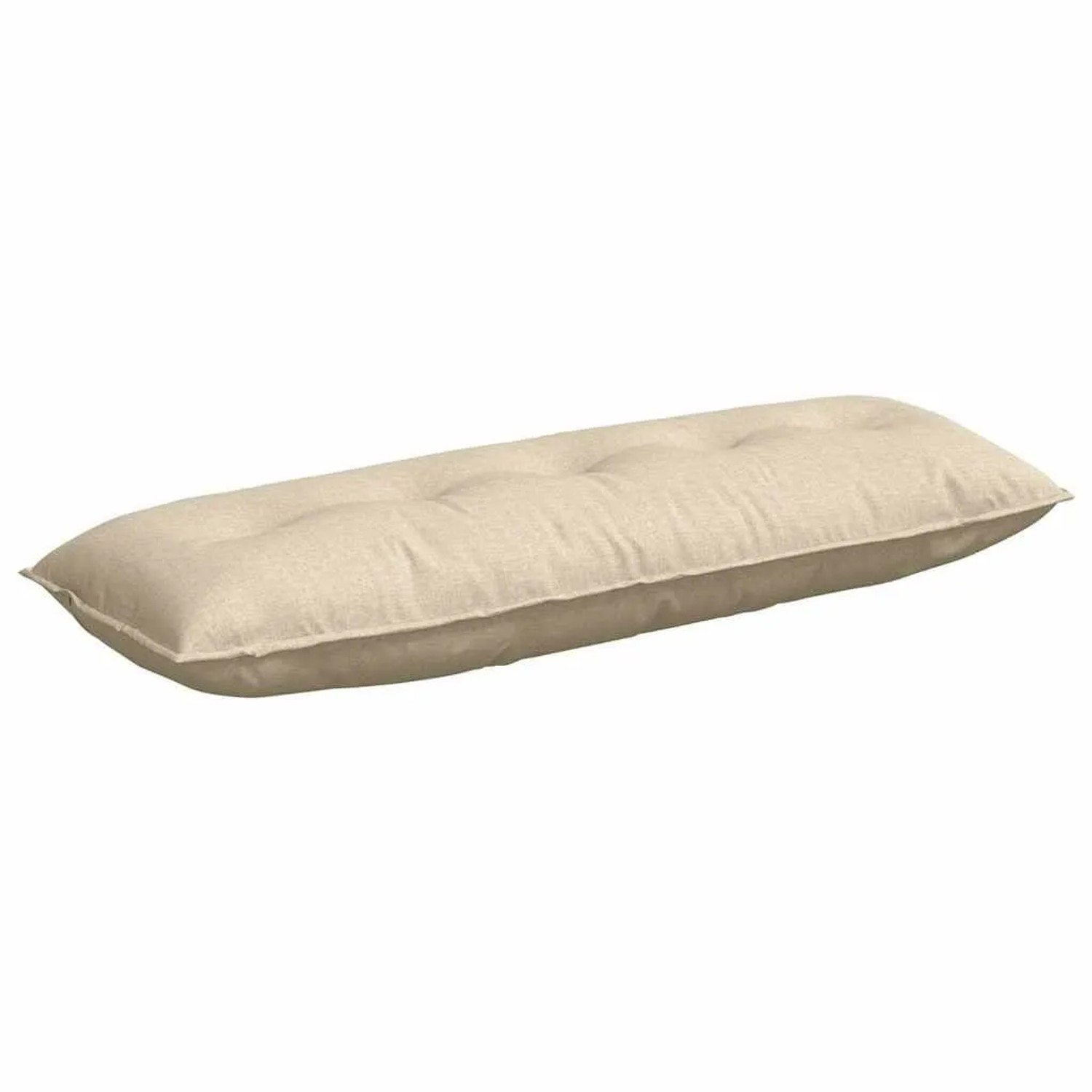 vidaXL Rückenkissen Creme 140 x 19 x 50 cm Stoff 42014837