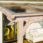 Skan Holz Terrassenüberdachung Rimini aus Douglasie mit Doppelstegplatten, Detailansicht.
