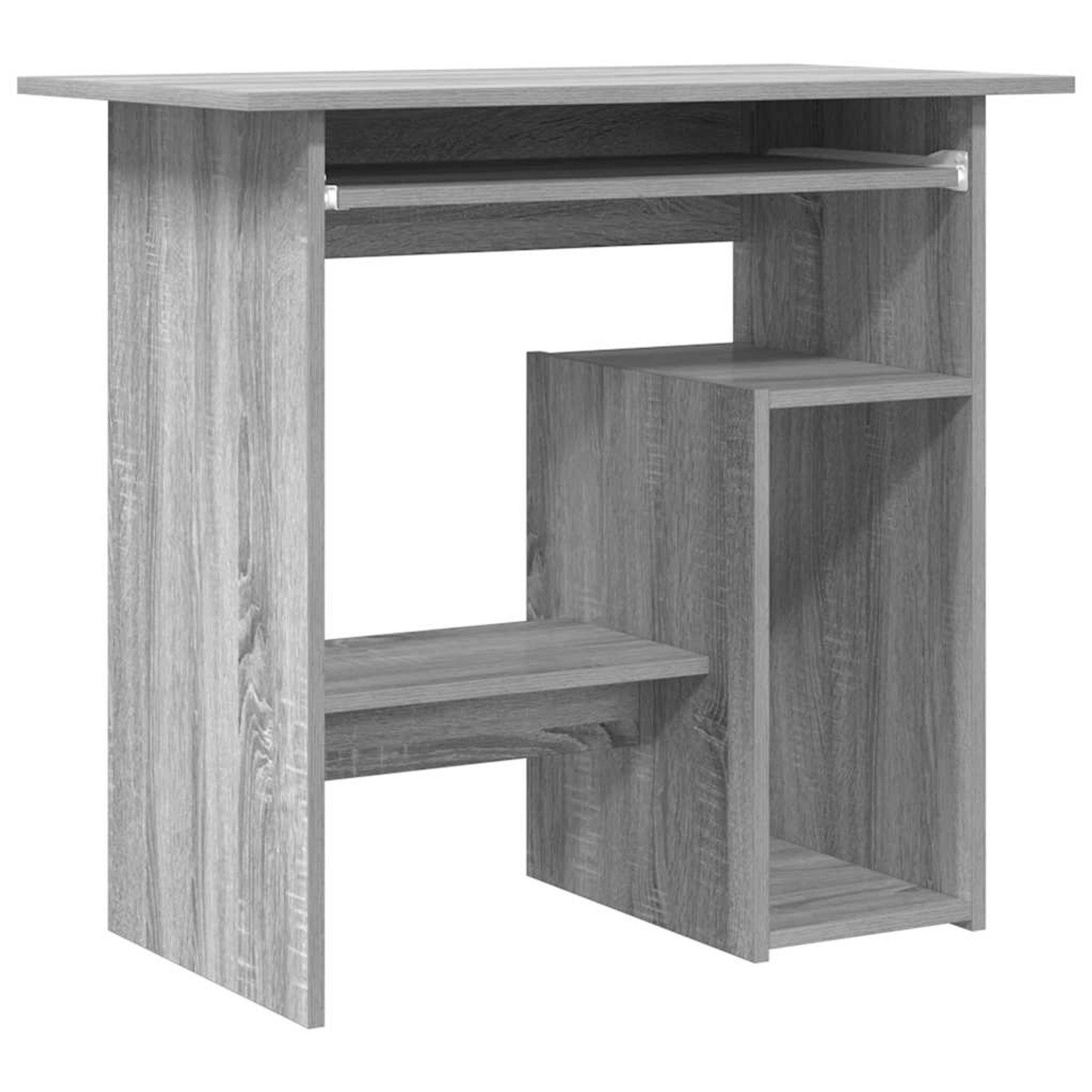 vidaXL Schreibtisch Grau Sonoma 80x45x74 cm Holzwerkstoff 815478 günstig online kaufen