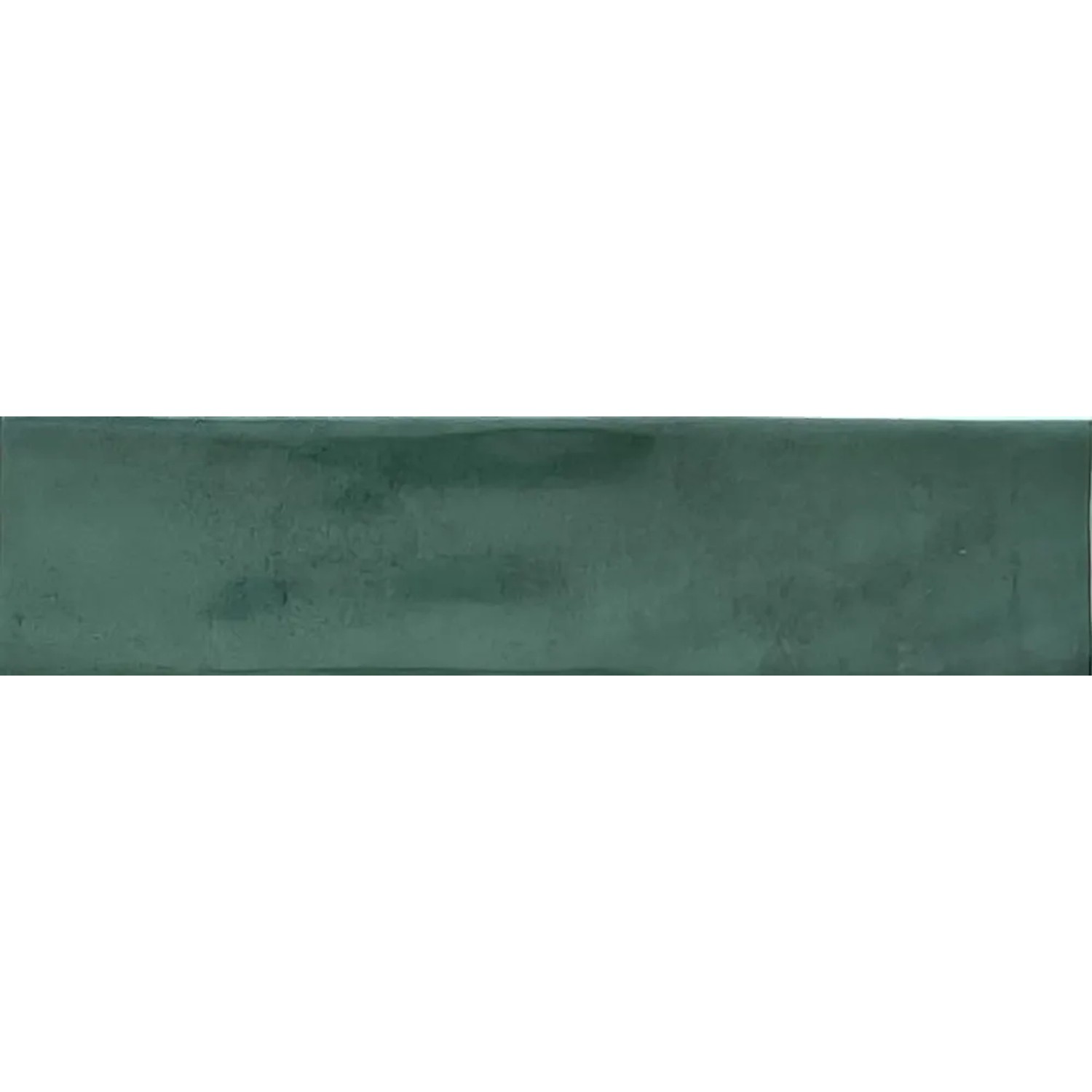 Grüne, glänzende Wandfliese Saigon, 7,5x30 cm, Steingut, für Innenräume.