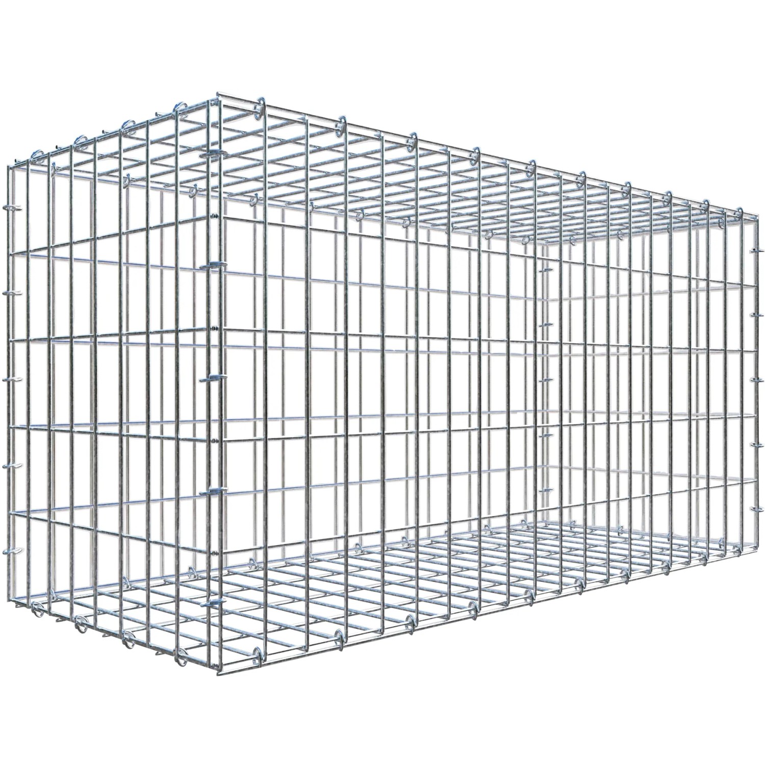 Gabiona C-Ring-Gabione 50 x 100 x 40 cm Maschenw 5 x 10 cm