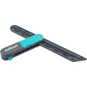 wolfcraft Winkelschmiege mit Streichmaßfunktion zum Abnehmen und Übertragen von Winkeln.