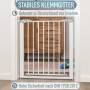 Ib style Türschutzgitter Yael Treppenschutzgitter für Kinder und Haustiere Ohne Bohren Weiß 73,5 -81,5 cm_3