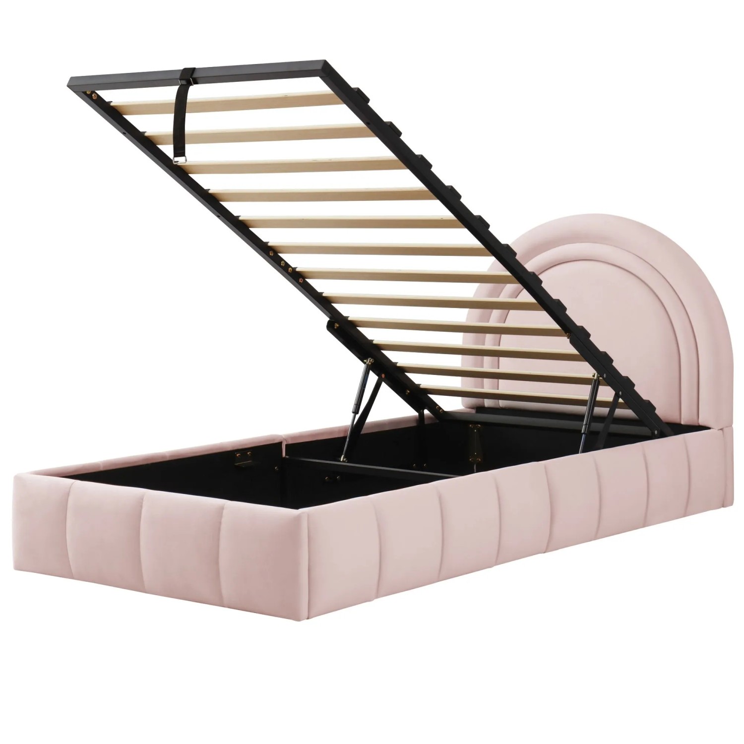 Okwish Polsterbett 90×200 Mit Bettkasten Funktionsbett Ohne Matratze