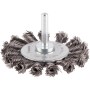 Bosch Scheibenbürste Pro Metal Heavy, 75mm Drahtbürste mit geradem Schaft für Stahlreinigung.