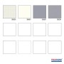 Muster der PROFHOME Grafik Tapete 369203-GU, geometrisch, silber, grau, weiß.