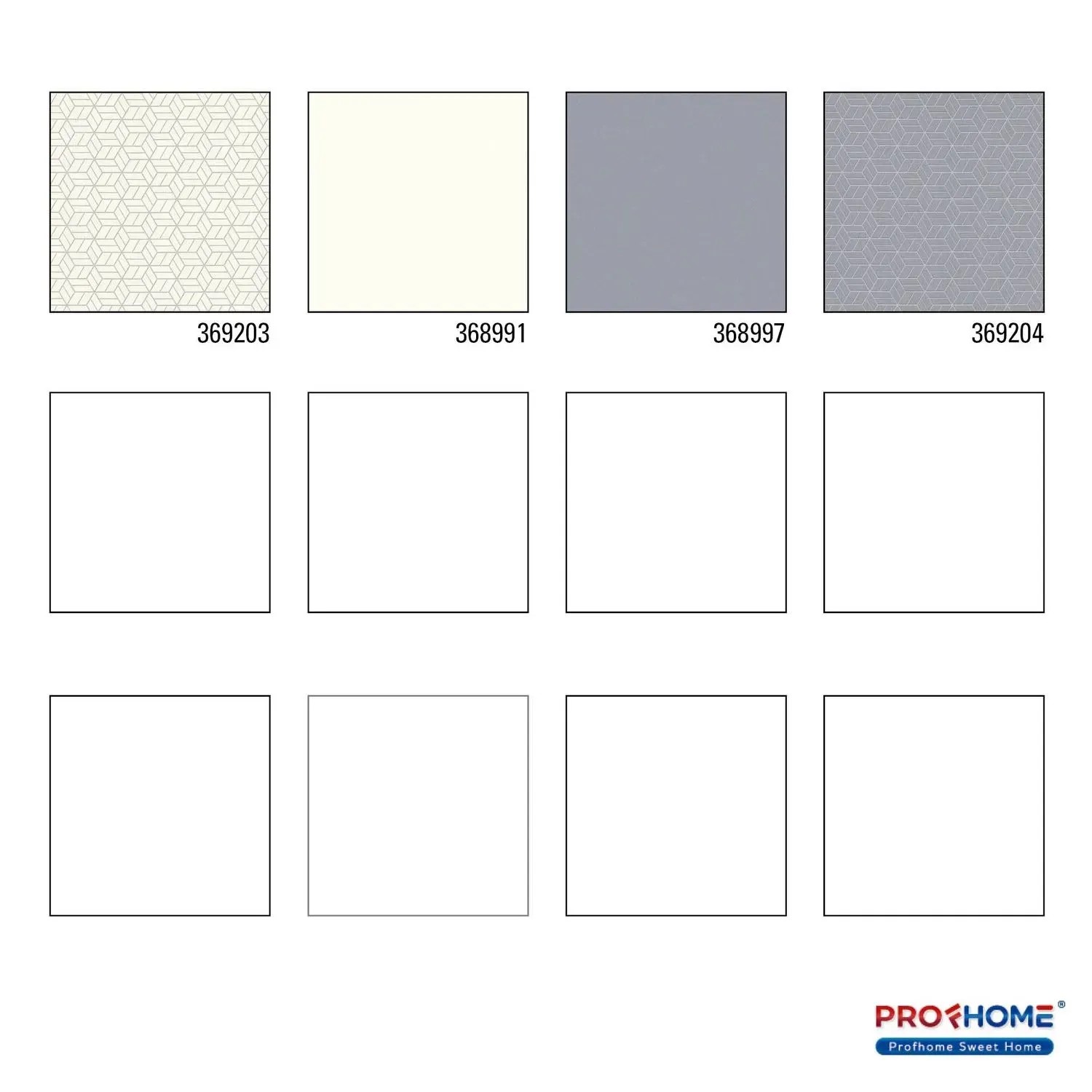 Muster der PROFHOME Grafik Tapete 369203-GU, geometrisch, silber, grau, weiß.