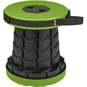 Calima Campinghocker, faltbar und höhenverstellbar, grün/schwarz.