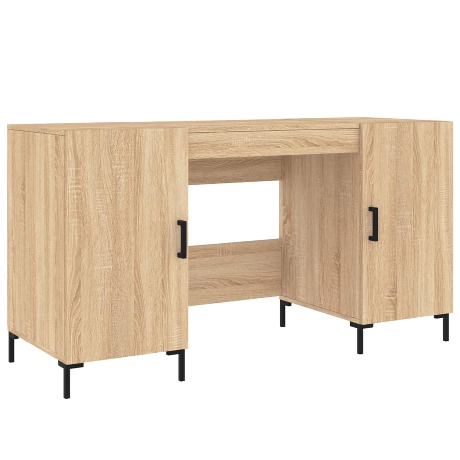 vidaXL Schreibtisch Sonoma-Eiche 140x50x75 cm Holzwerkstoff 829551 günstig online kaufen