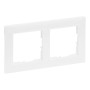 Legrand Seano Abdeckrahmen, 2-fach, ultraweiß, für Schalter und Steckdosen.