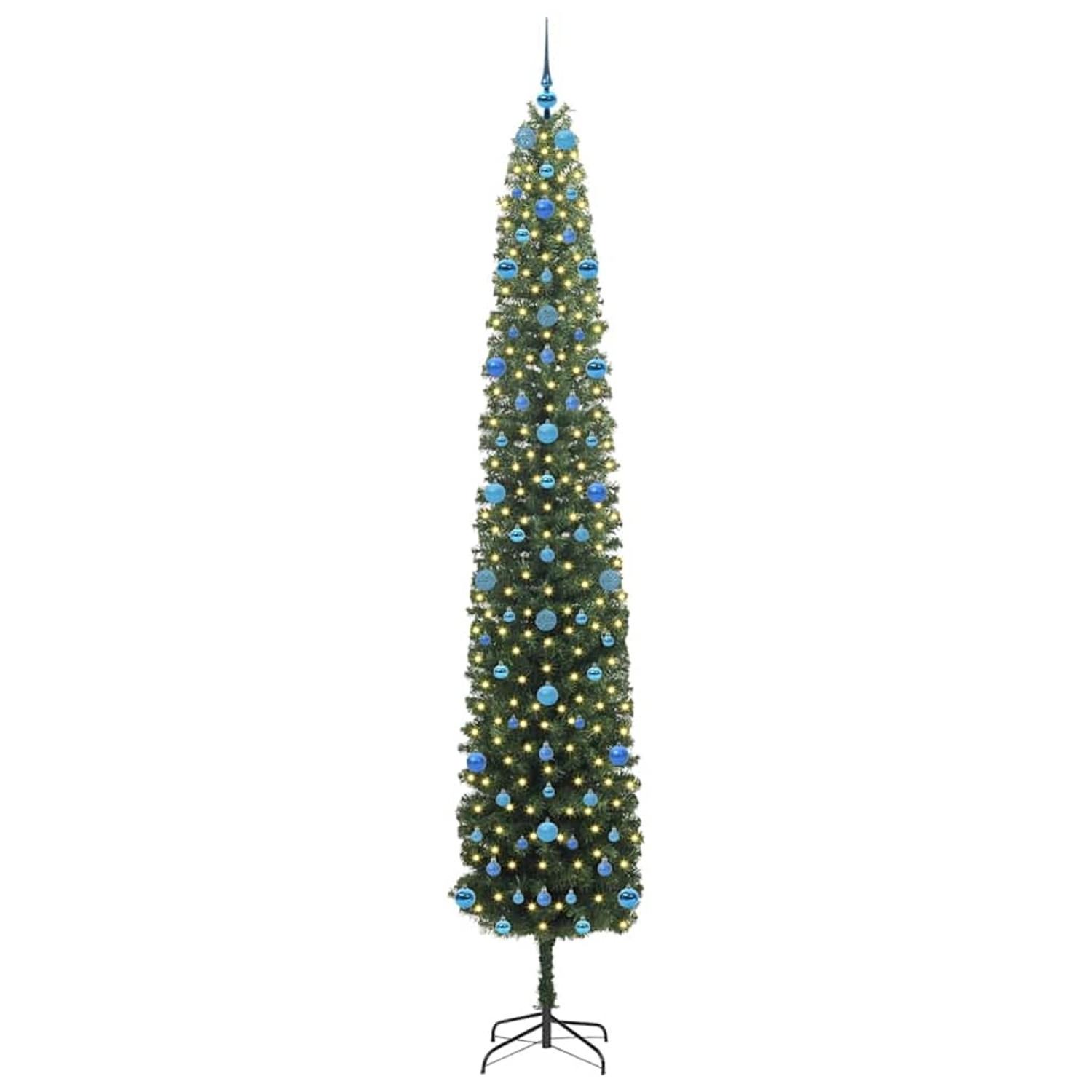 vidaXL Künstlicher Weihnachtsbaum mit 300 LEDs mit Ständer Grün 270 cm 3394985