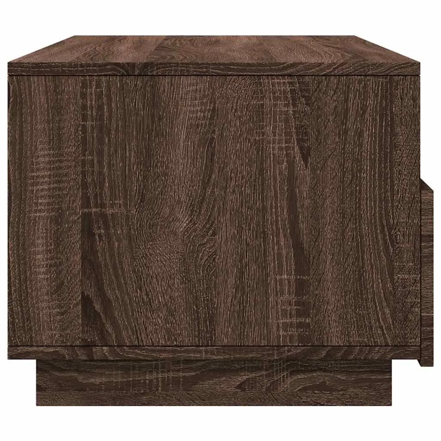 vidaXL Couchtisch in Braun Eichen-Optik. Robuster Wohnzimmertisch aus Holzwerkstoff mit sichtbarer Holzmaserung.