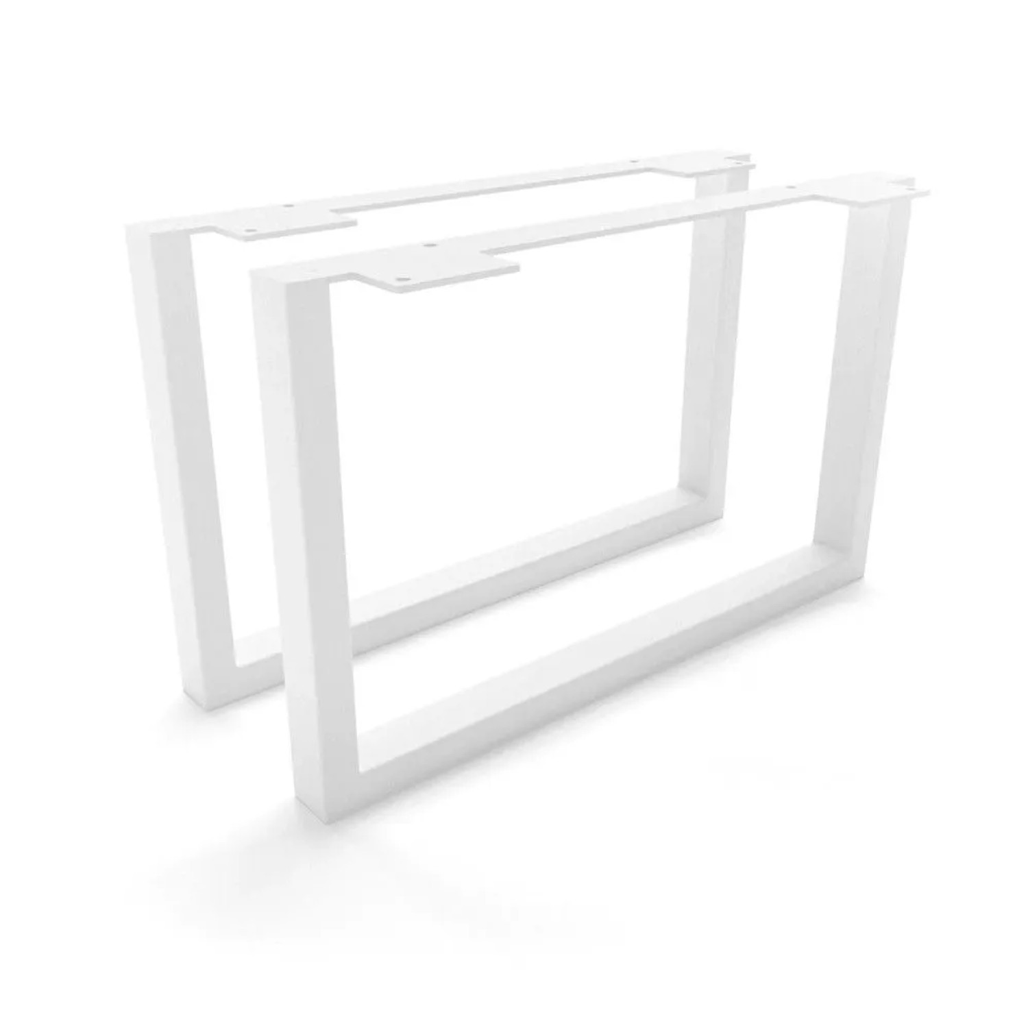 HEVVA Möbelfüße GRAZ 25 cm Hoch 40 cm Tief 2er Set Weiß