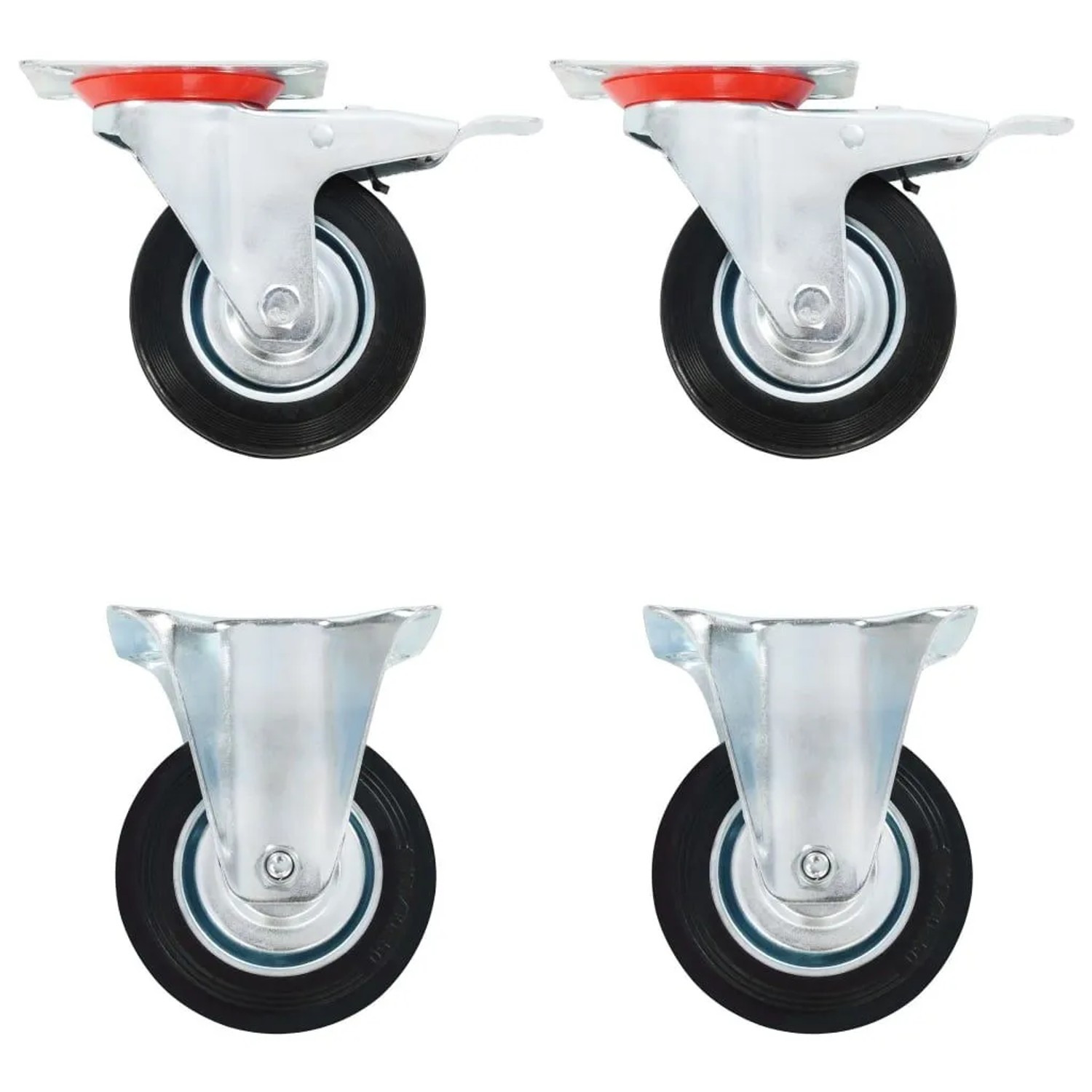 vidaXL Rollen 4 Stk 100 mm 143462
