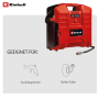 Einhell Akku-Kompressor TE-AC 36/8 Li OF Solo im roten Koffer mit Zubehör.