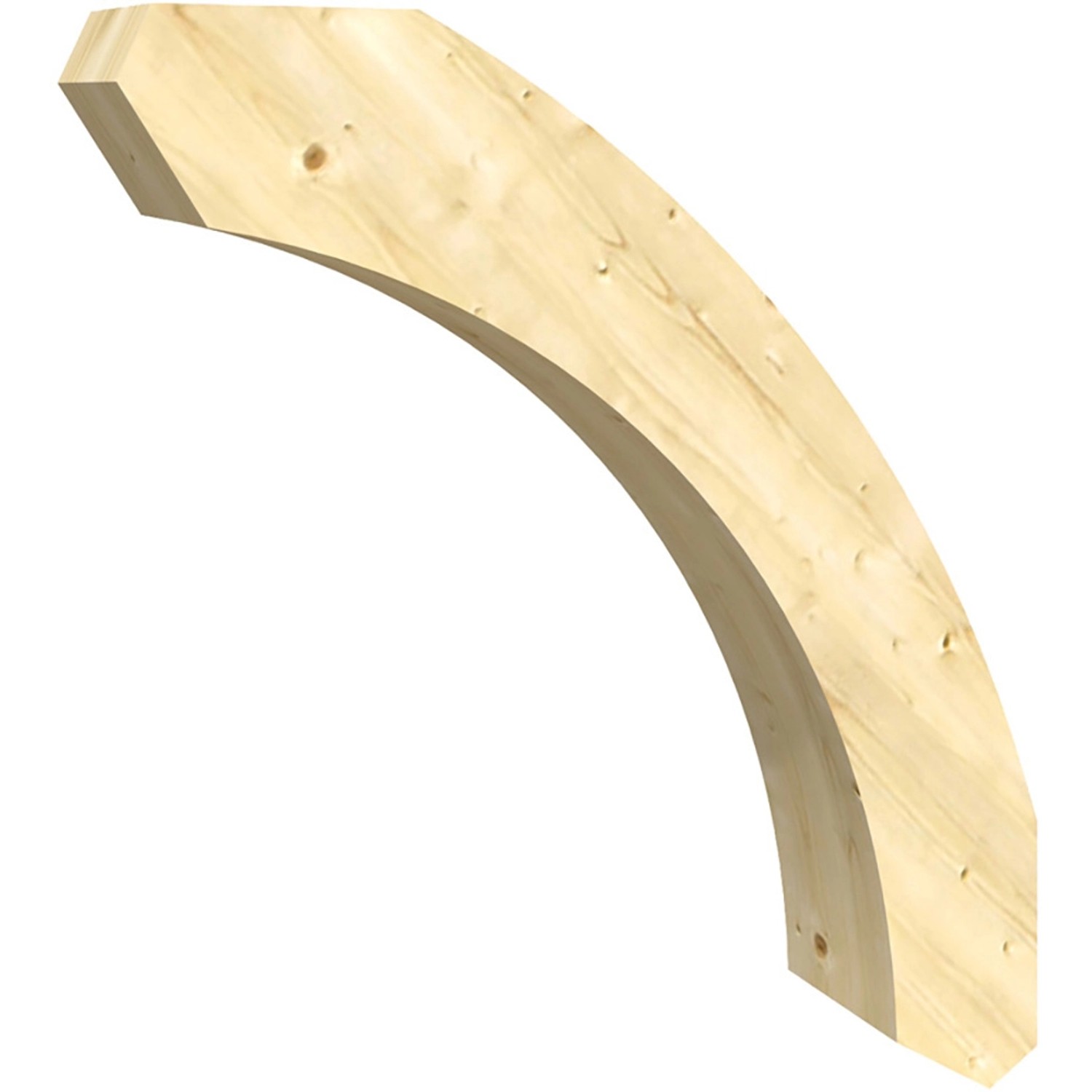 Skan Holz Rundes Kopfband 8 x 5,5 x 75 cm Nussbaum