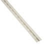 SOTECH Stangenscharnier aus poliertem Edelstahl, 1000x32x0,7mm, mit Bohrlöchern für Möbelbau.