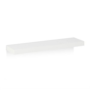 Relaxdays Wandregal 3er Set MDF Eisen Weiß 60 cm x 15 cm x 3,5 cm je 0,9 kg