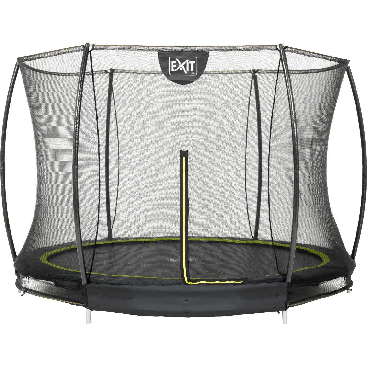 EXIT Silhouette Bodentrampolin D244cm mit Sicherheitsnetz - schwarz