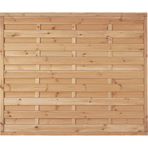 Grüner T & J Sichtschutzzaun Maxi-Massiv, 180x150 cm, aus kesseldruckimprägniertem Holz.