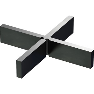 Schwarzes GS Terrassen Fugenkreuz 3 mm (50 Stk.) für gleichmäßige Fugen bei Terrassendielen.