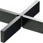 Schwarzes GS Terrassen Fugenkreuz 3 mm (50 Stk.) für gleichmäßige Fugen bei Terrassendielen.