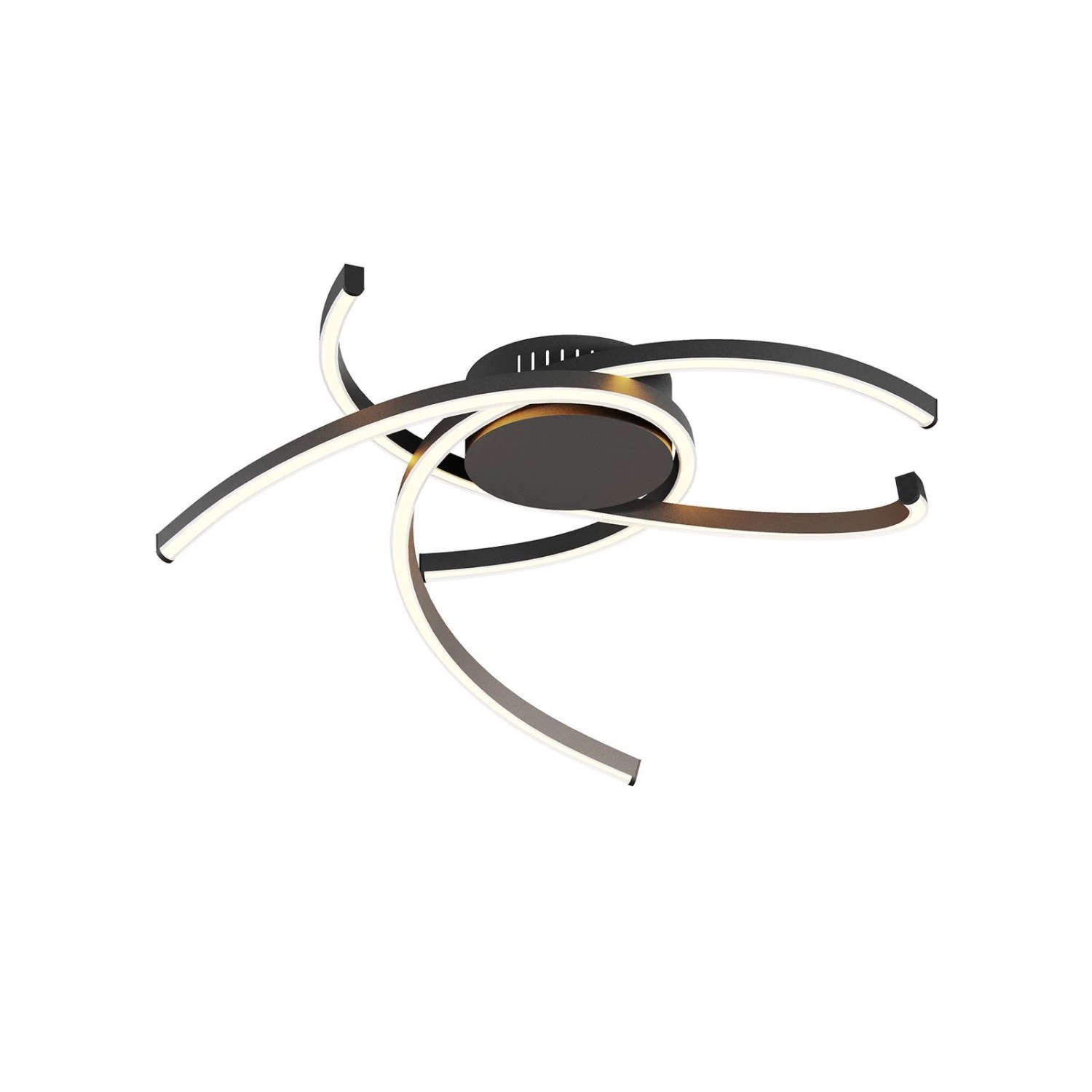Lindby LED Deckenleuchte Katris 9639154 Dimmbar Modern in Schwarz aus Alumi günstig online kaufen
