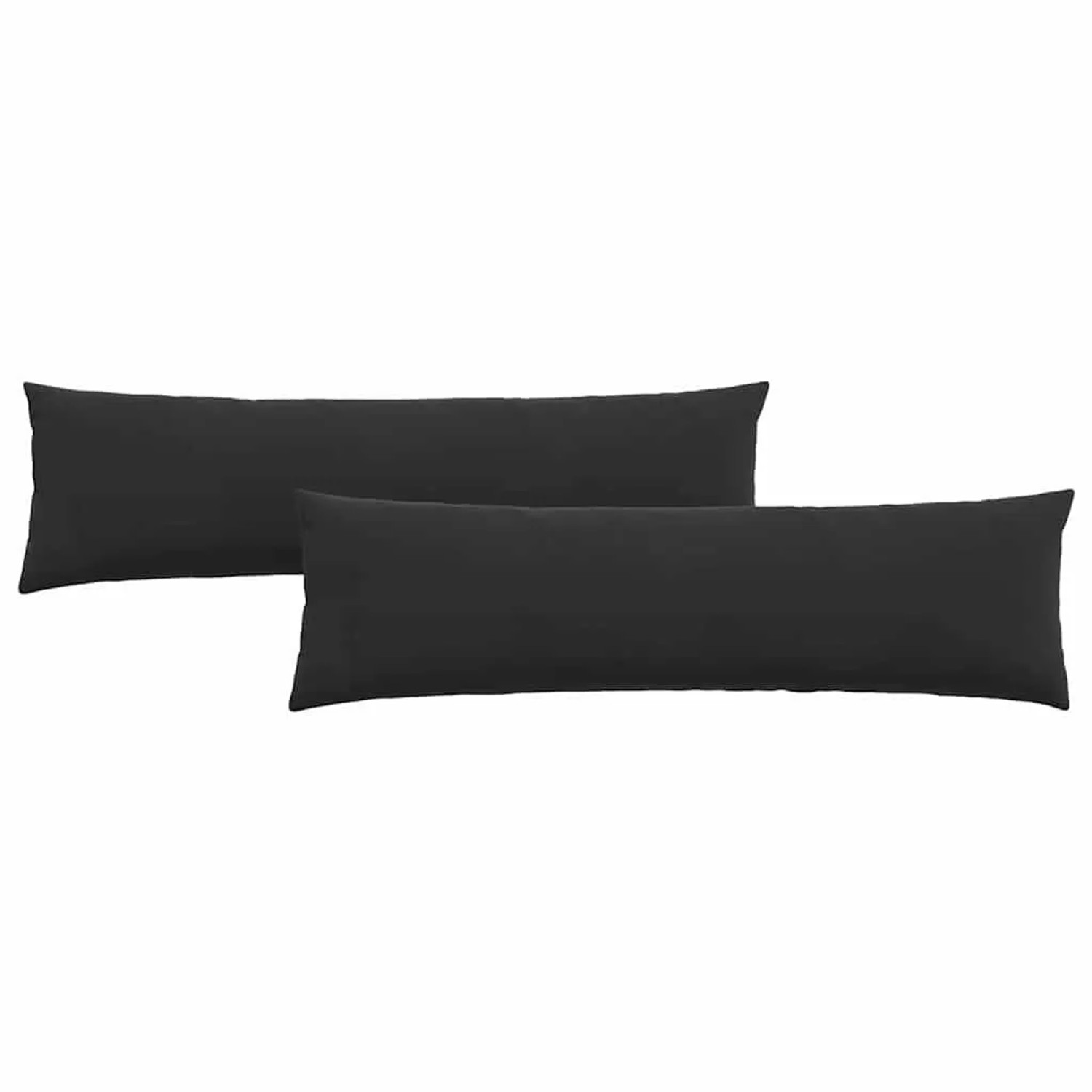 vidaXL Sofakissen 2 Stück Schwarz 145 x 40 cm Cordstoff 42013848