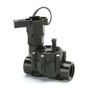 Rain Bird Magnetventil 100-DV, 1 Zoll, schwarz, aus Kunststoff für Gartenspritzen & Bewässerung.