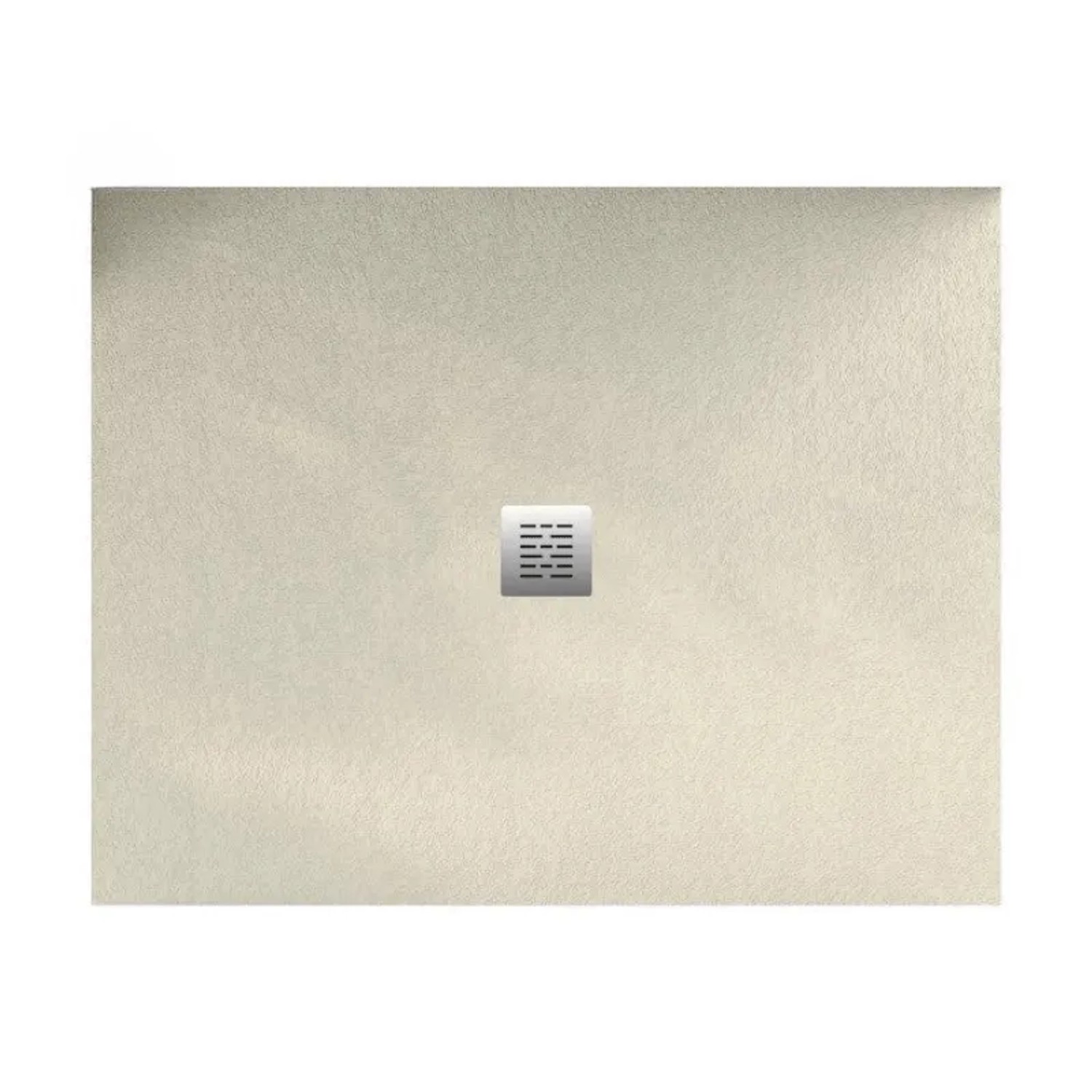 Stano Mineralguss Duschwanne Extra Flach Centro  Beige Ablaufschutz Chrom Ablaufschutz Chrom 110x150cm
