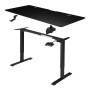 Juskys Schreibtisch Office Stand 120x60 cm Schwarz, höhenverstellbar, zerlegt.