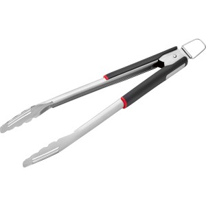 Jamestown Grillzange aus Edelstahl mit Soft-Touch-Griff und Easy Locking Funktion.