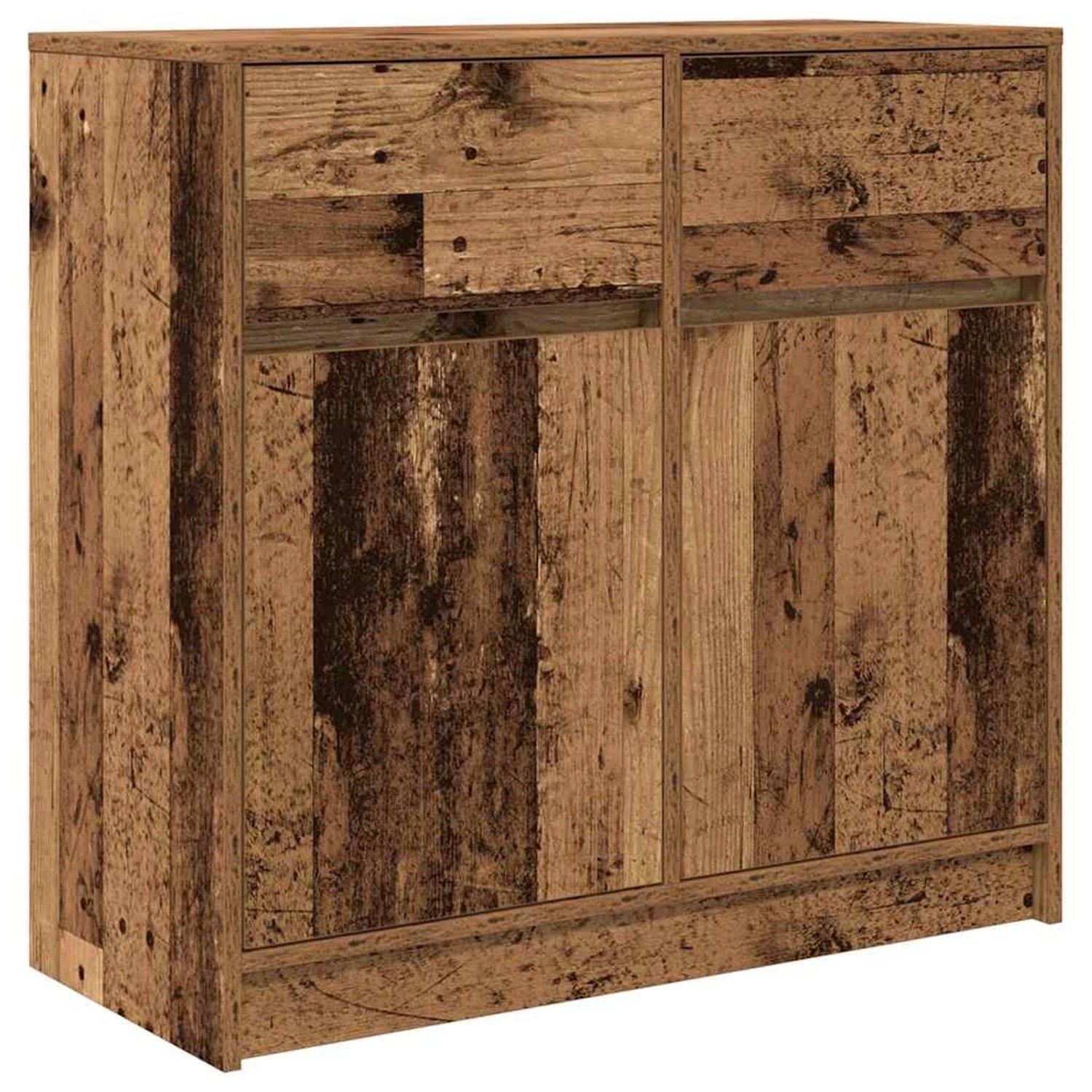 vidaXL Sideboard mit Schublade Altholz-Optik 80x34x76 cm Holzwerkstoff 8615 günstig online kaufen