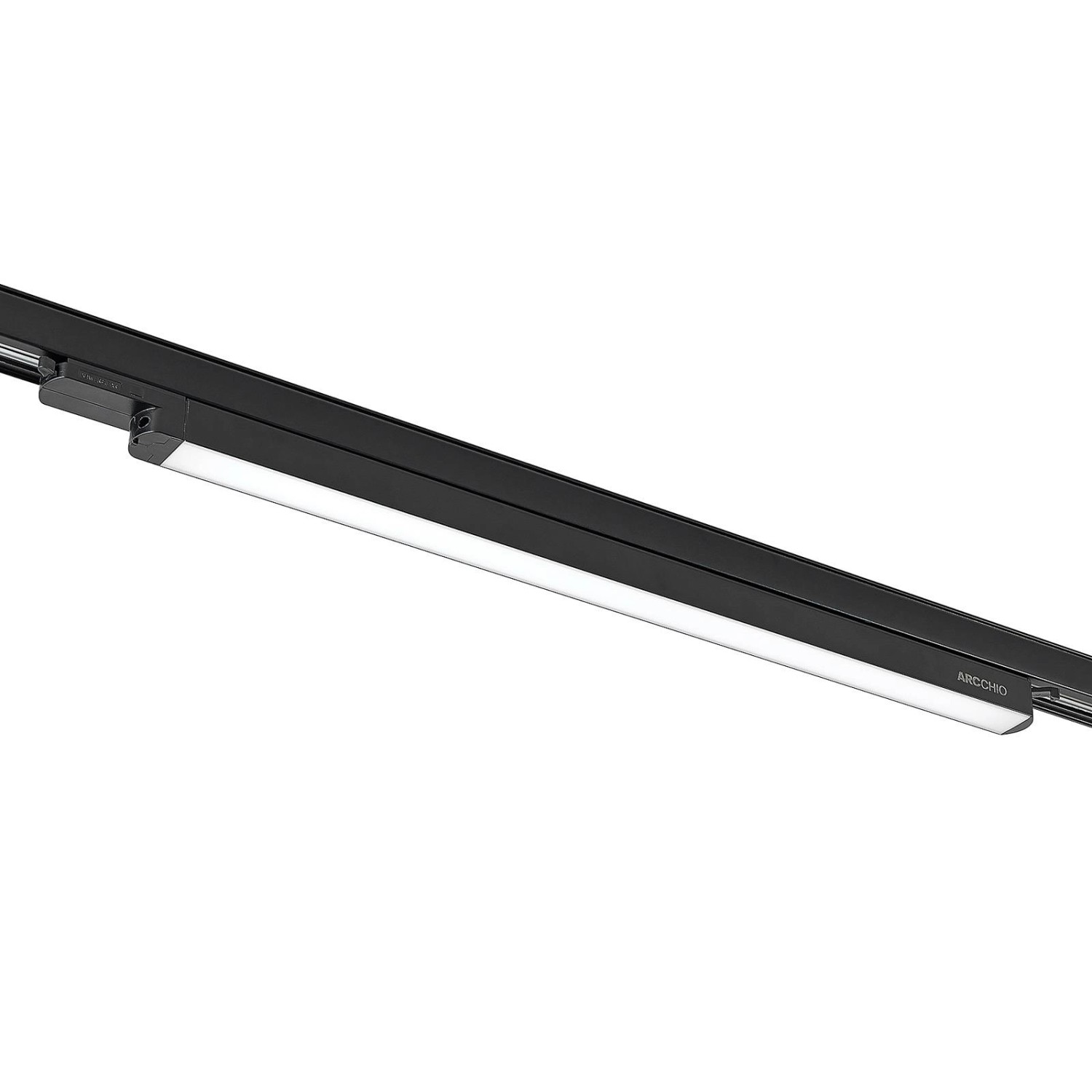 Arcchio LED Stromschienenstrahler Harlow 9654008 Modern in Schwarz aus Aluminium 1-flammig Arbeitszimmerleuchte