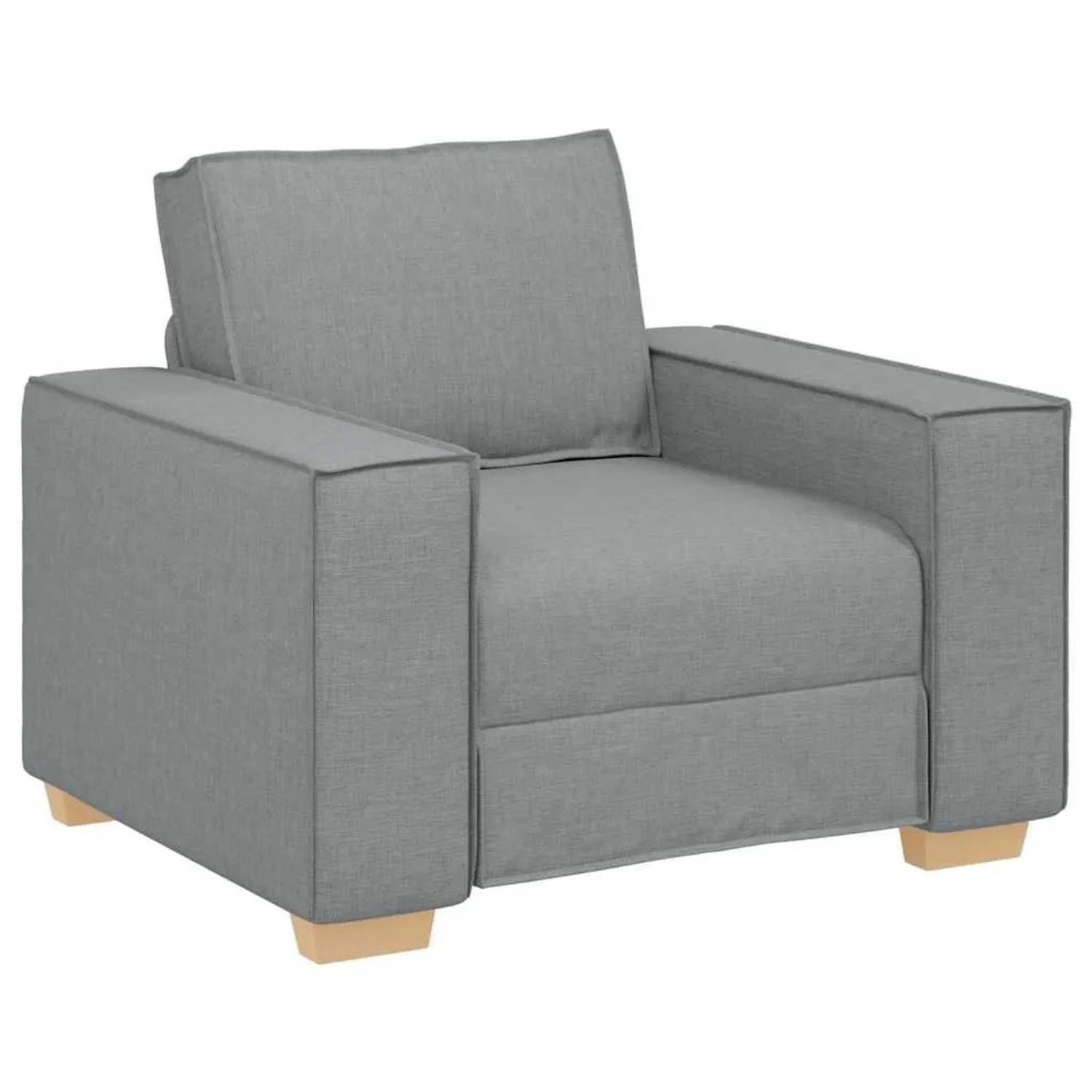 vidaXL Sofa Stuhl Hellgrau 60 cm Stoff 4104960 günstig online kaufen