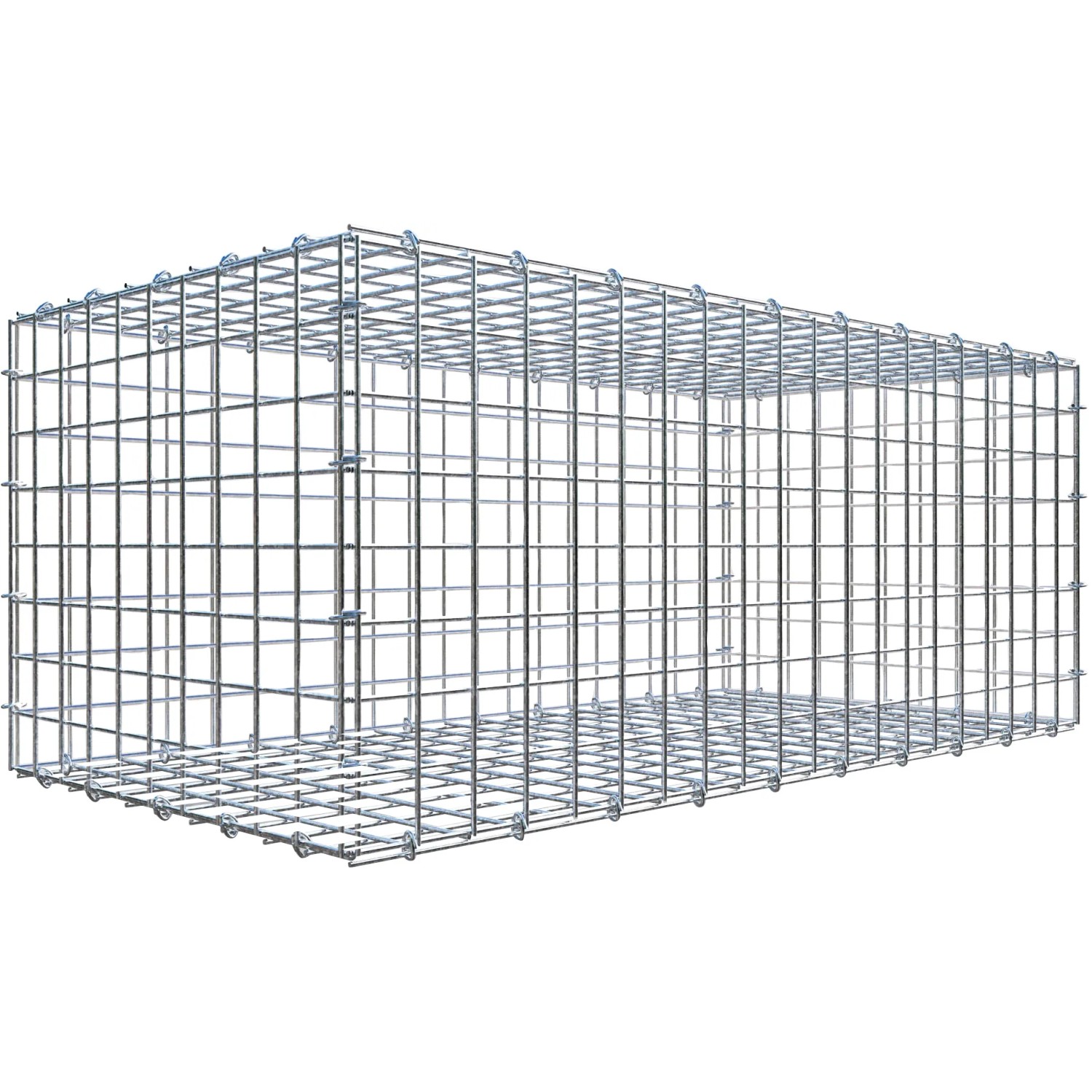 Gabiona C-Ring-Gabione 40 x 100 x 50 cm Maschenw 5 x 5 cm