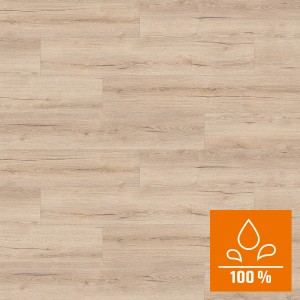 Kaindl Laminat Poseidon Hawaii Oak, wasserfest, helle Holzoptik, Klick-System, geeignet für Fußbodenheizung.
