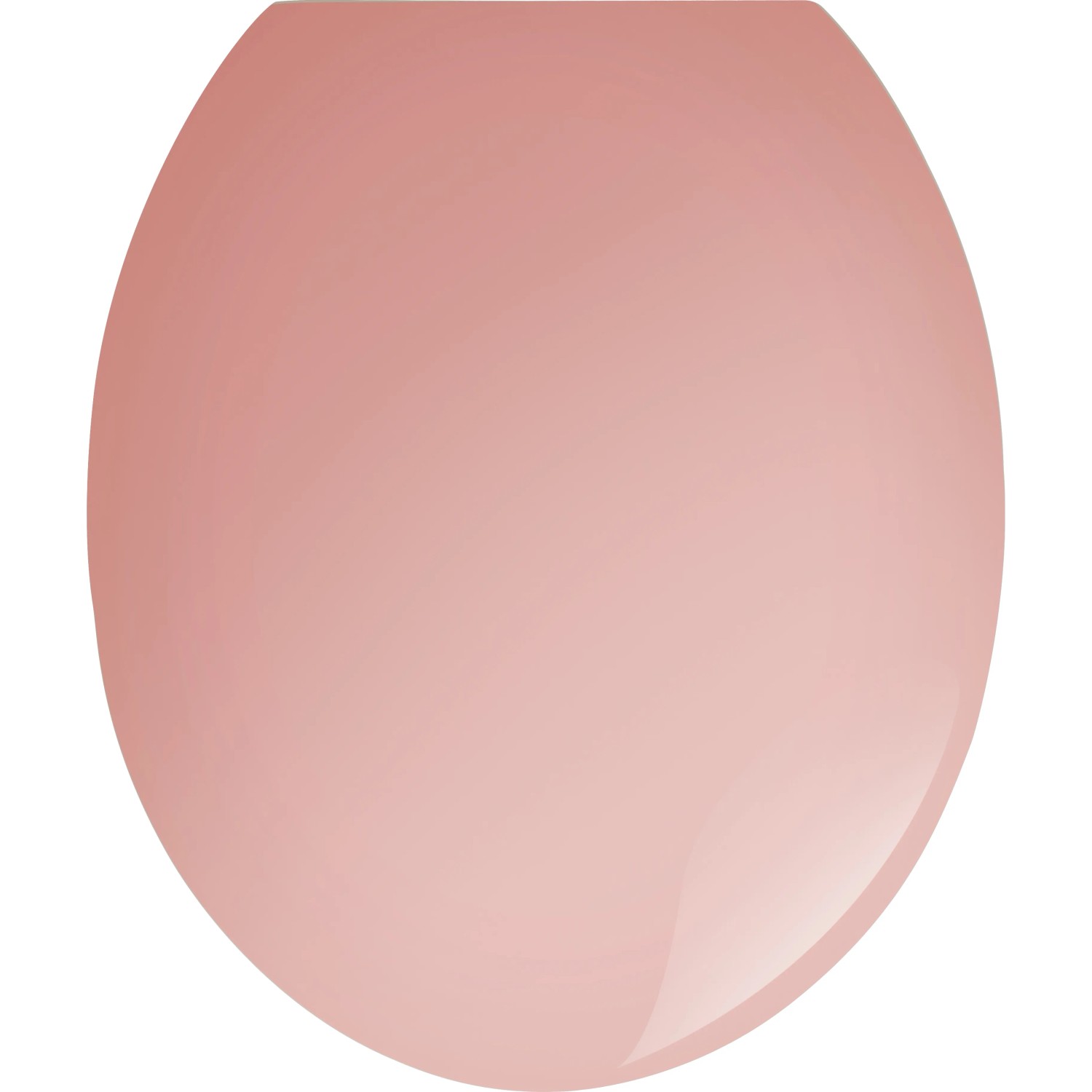 WC-Sitz Pescado in Pink-Roségold mit Absenkautomatik aus Duroplast.