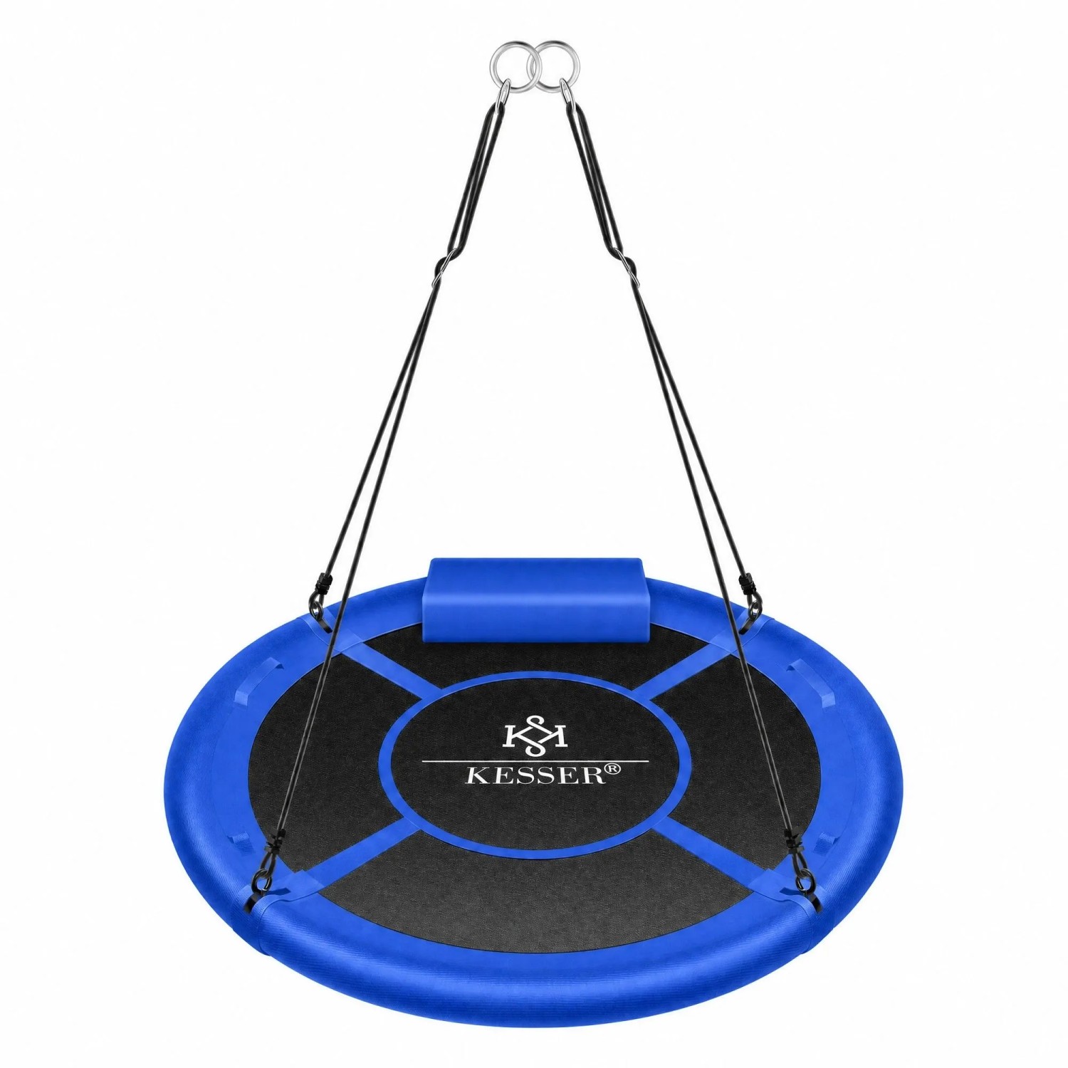 KESSER Nestschaukel Rund Höhenverstellbar Durchmesser 60 cm Blau