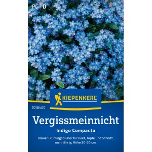 Kiepenkerl Vergissmeinnicht Indigo Compacta Blumensamen mit blauen Blüten.