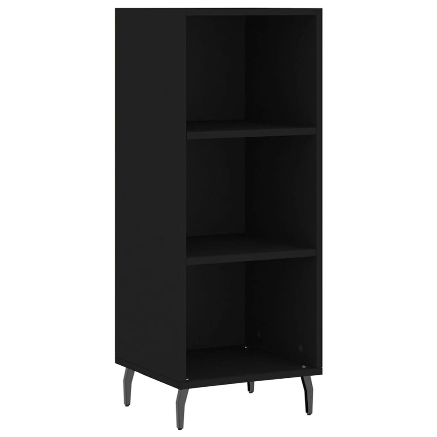 vidaXL Sideboard Schwarz 34,5x32,5x90 cm Holzwerkstoff 828749 günstig online kaufen