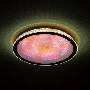 MegaLight LED-Deckenleuchte Shining Magic Colour, 40W, Ø 50cm mit Farbwechsel und Dimmfunktion.